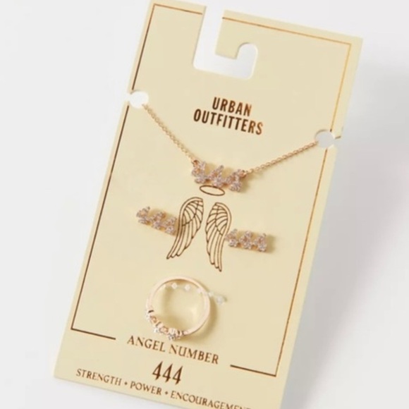 Urban Outfitters Jewelry - Urban Outfitters Angel Numbers 000 New Beginnings Possibility Jewelry Set
